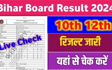 Bihar Board Matric-Inter Result Public 2024: