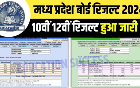 MPBSE Board 10th 12th Result Download Now 2024: