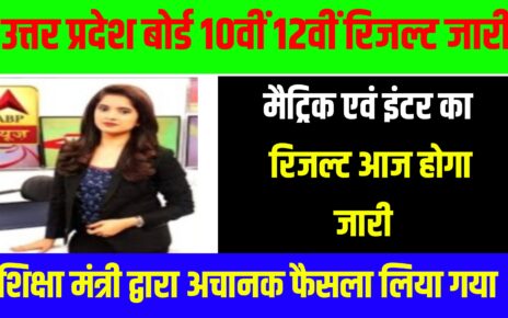 UP Board Matric Inter Result Download Now 2024: