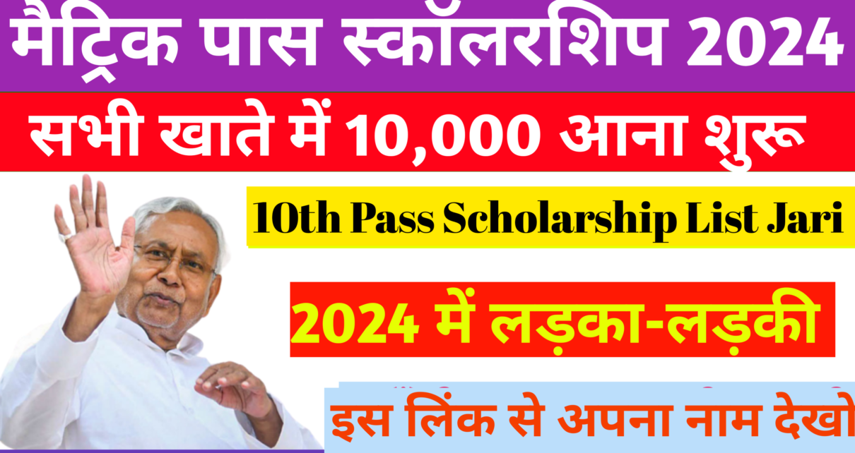 Bihar Board Matric Pass Scholarship 2024: