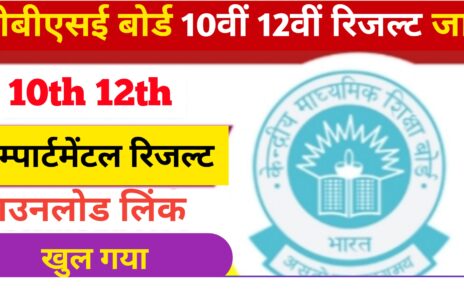 CBSE Board 10th 12th Compartmental Result: