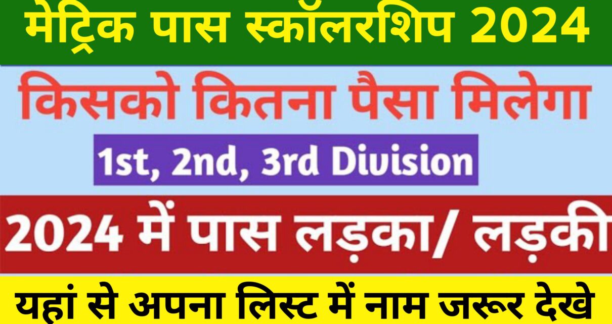 Bihar Board 10th Pass Scholarship 2024: