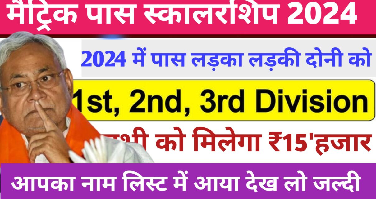 Bihar Board 10th Pass Scholarship 2024: