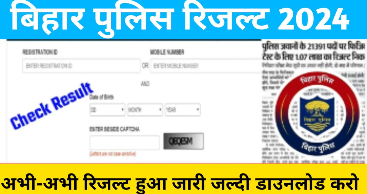 Bihar Police Constable Result Link Active 2024: