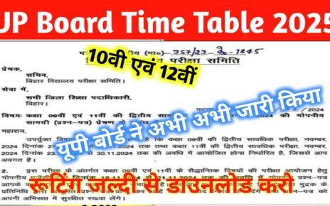 UP Board 10th 12th Exam Date 2025 Release: