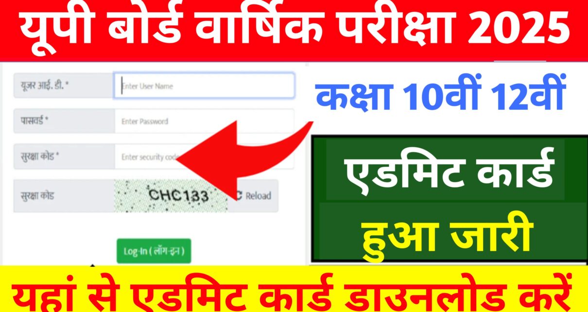 UP Board 10th 12th Admit Card 2025: