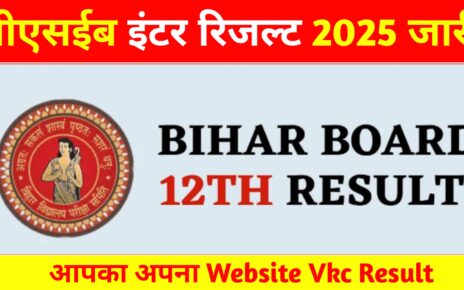 Bihar Board Intermediate Result Release 2025: