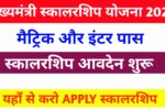 Matric Inter Pass Scholarship Apply Link 2025: