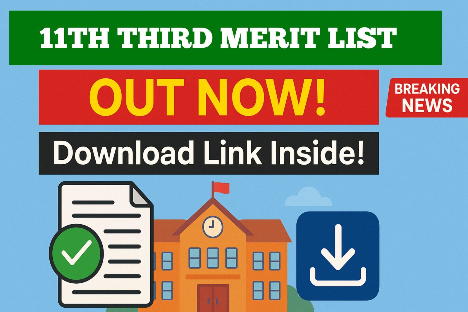 Ofss bihar 11th 3rd Merit List Release 2025: