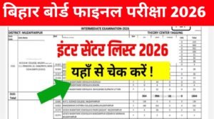 Bihar Board 12th Center List 2026 Out: