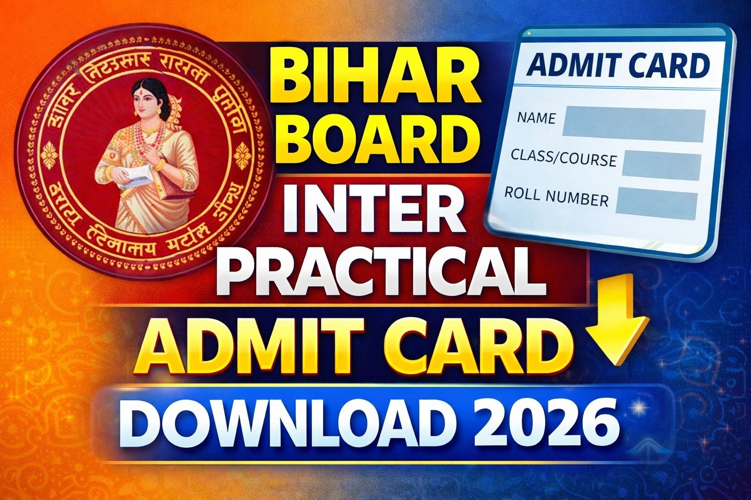Bihar Board Inter Practical Admit Card Download 2026