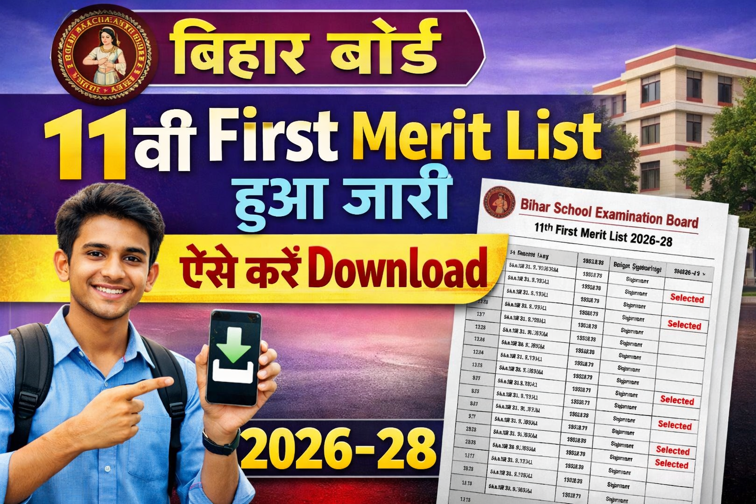 bihar board 11th first merit list kab aayega 2026 , bihar board inter 1st merit list kab aayega 2026 | 11th first merit list kaise download kare 2026, bihar board 11th first merit list me name kaise check kare 2026, bihar board inter first merit list kab jari hoga 2026 , 11th first merit list 2026-28,